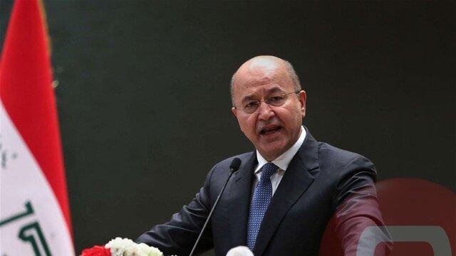 برهم صالح حمله آمریکا به حشد شعبی را محکوم کرد برهم صالح حمله آمریکا به حشد شعبی را محکوم کرد